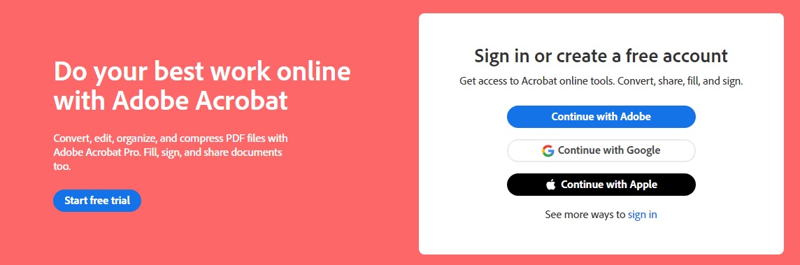Adobe Acrobat Online