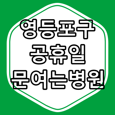 영등포구 공휴일 진료 병원과 진료 시간