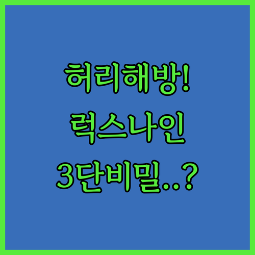 허리 편한 라텍스 토퍼 추천 럭스나인..