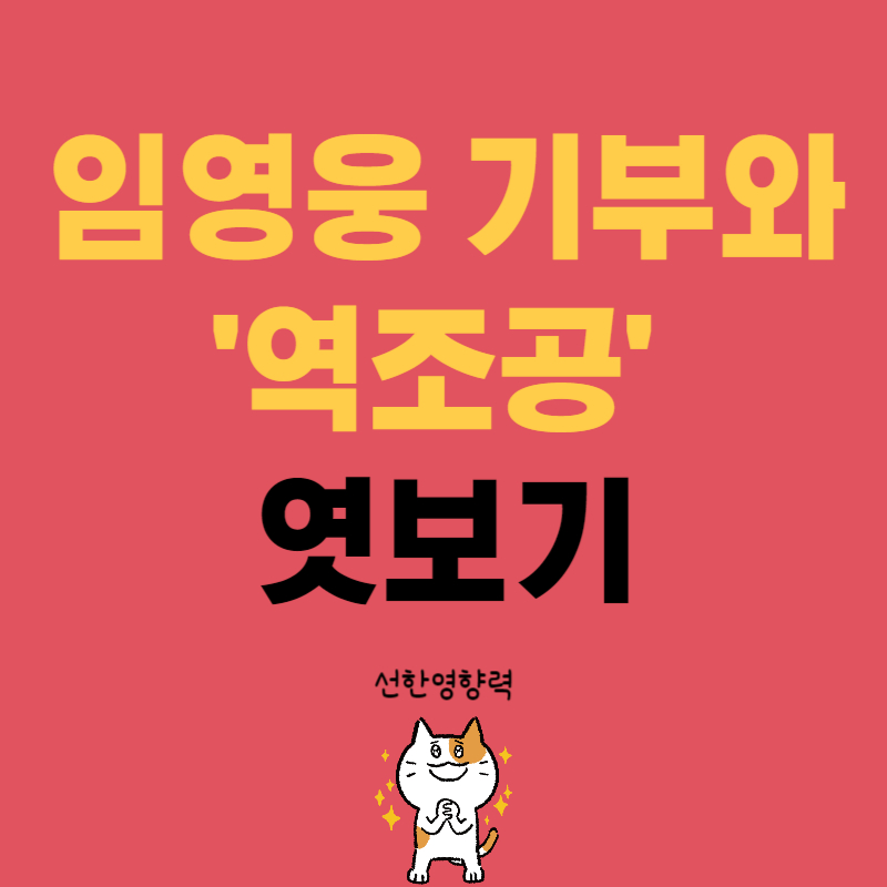 임영웅 기부와 역조공 엿보기