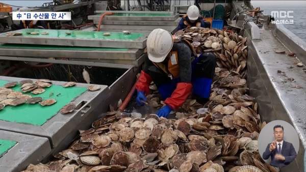 중국 일본산 수산물 수입금지