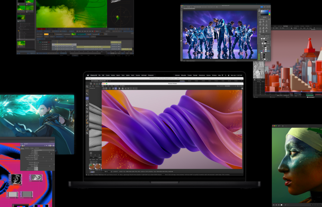 M4 의 다양한 화면