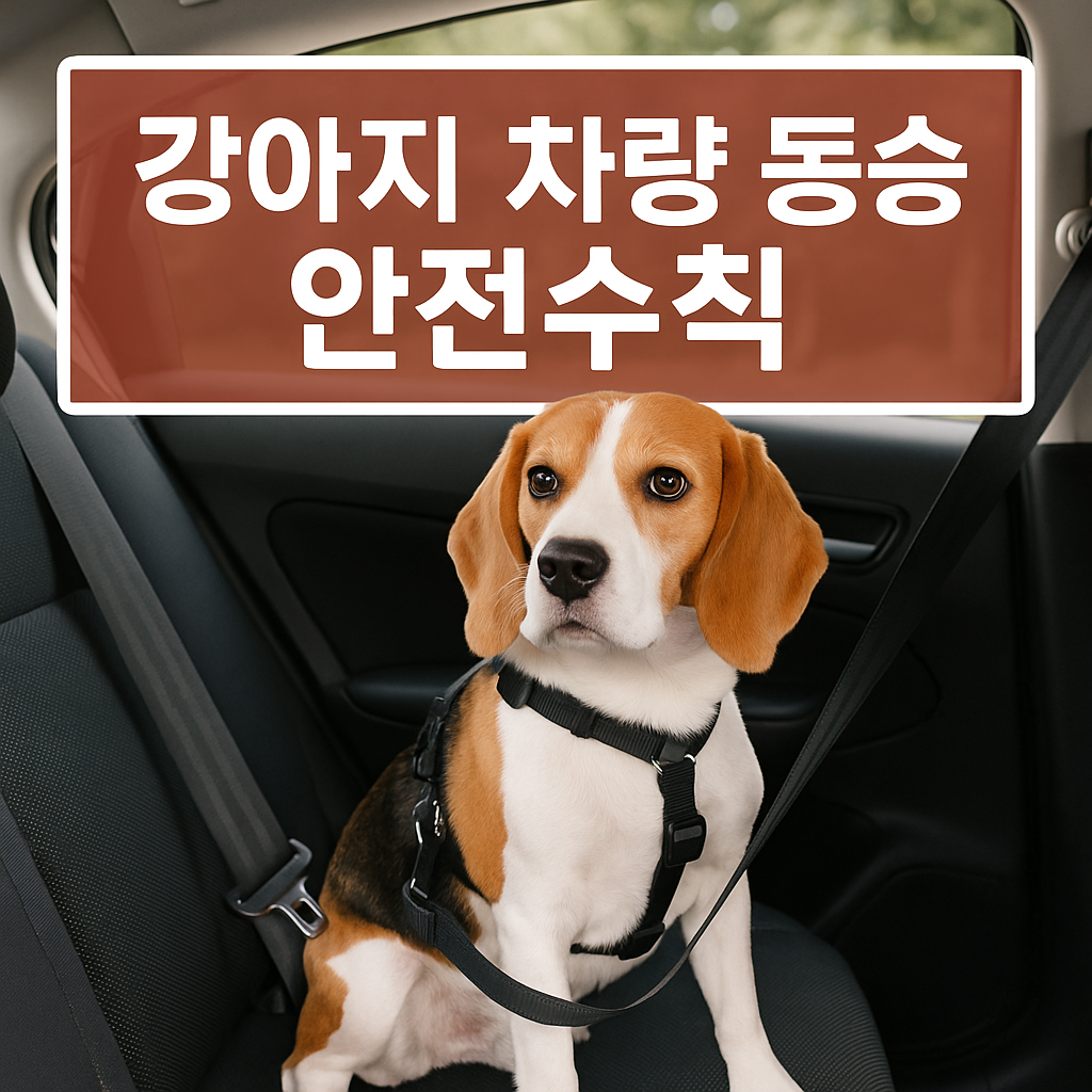 강아지 차량 동승 안전수칙