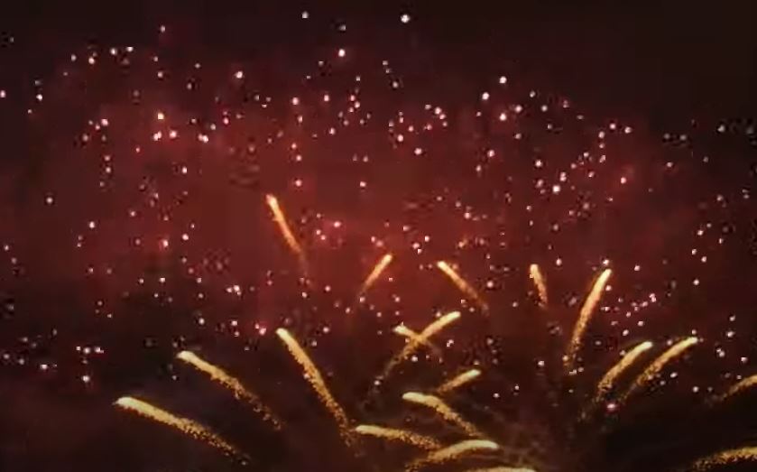 부산 BIE실사단 맞이 불꽃놀이