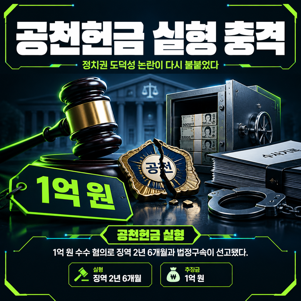 공천헌금 실형 충격