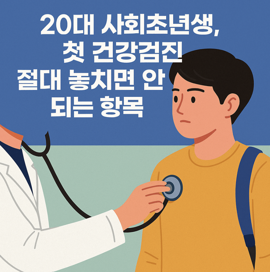 20대 사회초년생, 첫 건강검진 절대 놓치면 안 되는 항목