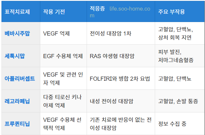 표적치료제의 역할과 종류