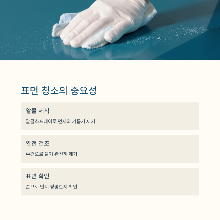 하부면 청소 및 표면 정리 팁