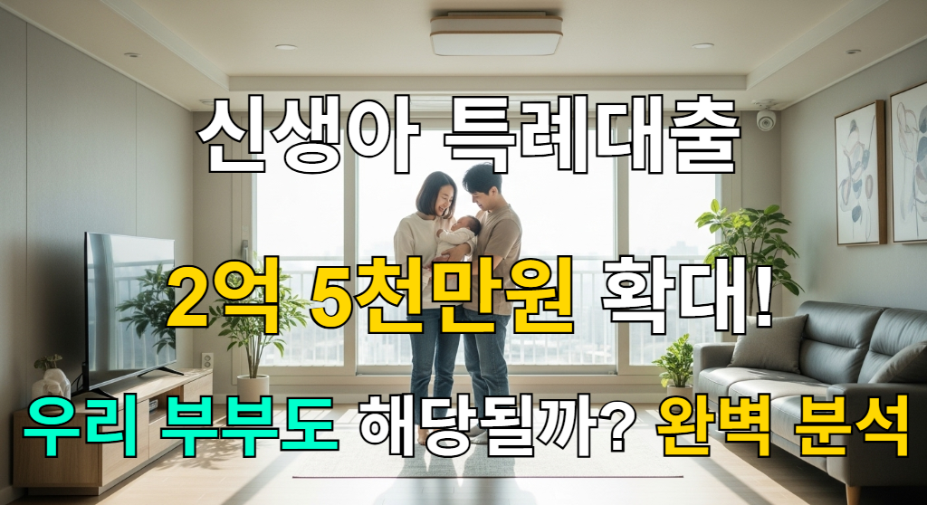 새로운 집에서 아기를 안고 행복하게 웃고 있는 젊은 부부