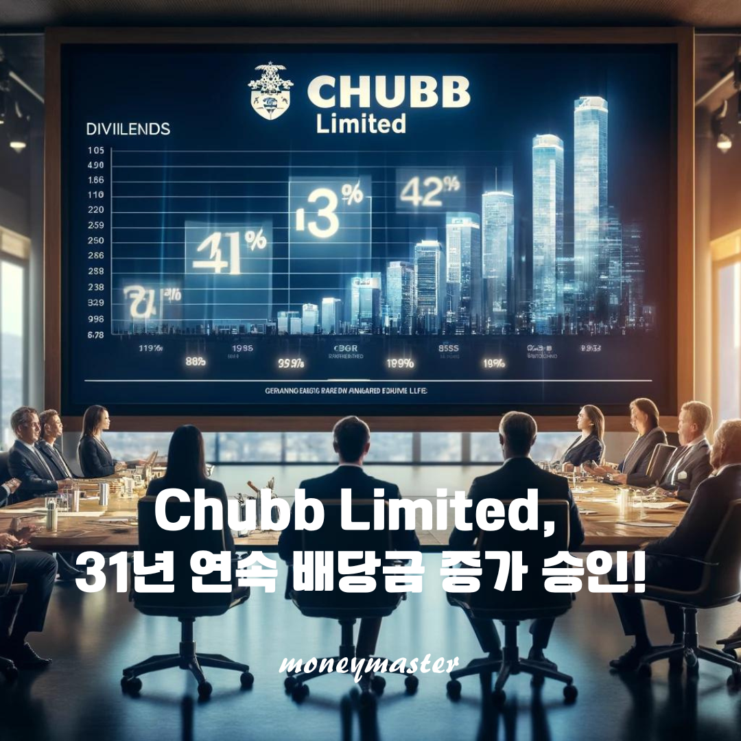 워렌 버핏도 주목한 Chubb Limited, 31년 연속 배당금 증가 승인