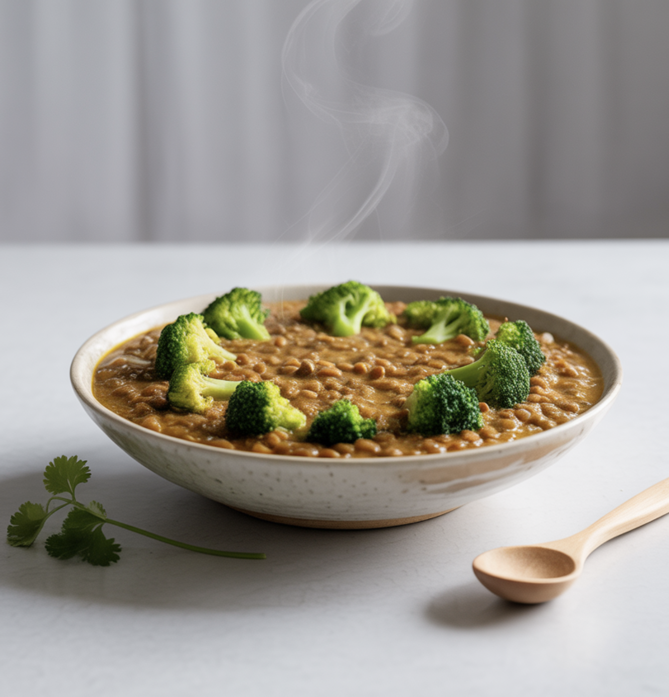 실전 조합 2: &amp;#39;렌틸콩 카레&amp;#39;와 &amp;#39;브로콜리&amp;#39;