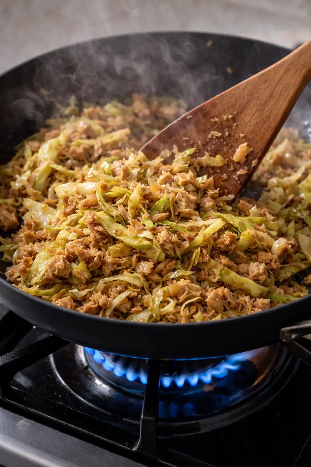 양배추 참치 볶기