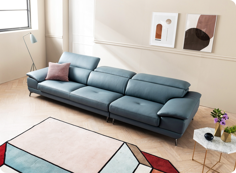 엘리오 4인 기능성 천연면피 소가죽