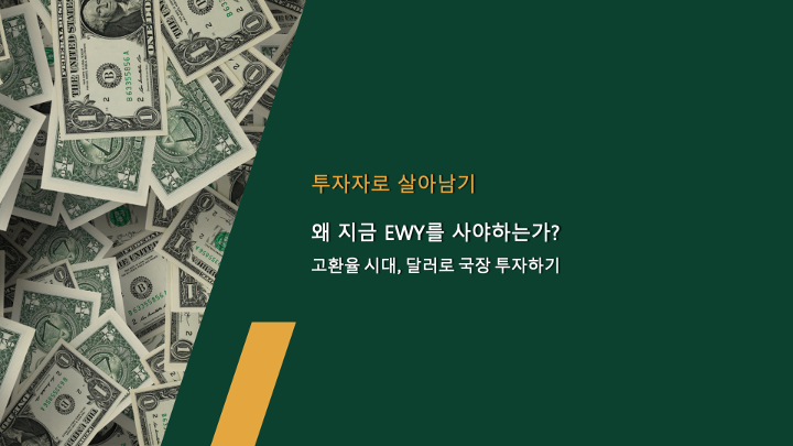 왜 지금 EWY를 사야하는가? - 고환율 시대, 달러로 국장 투자하기