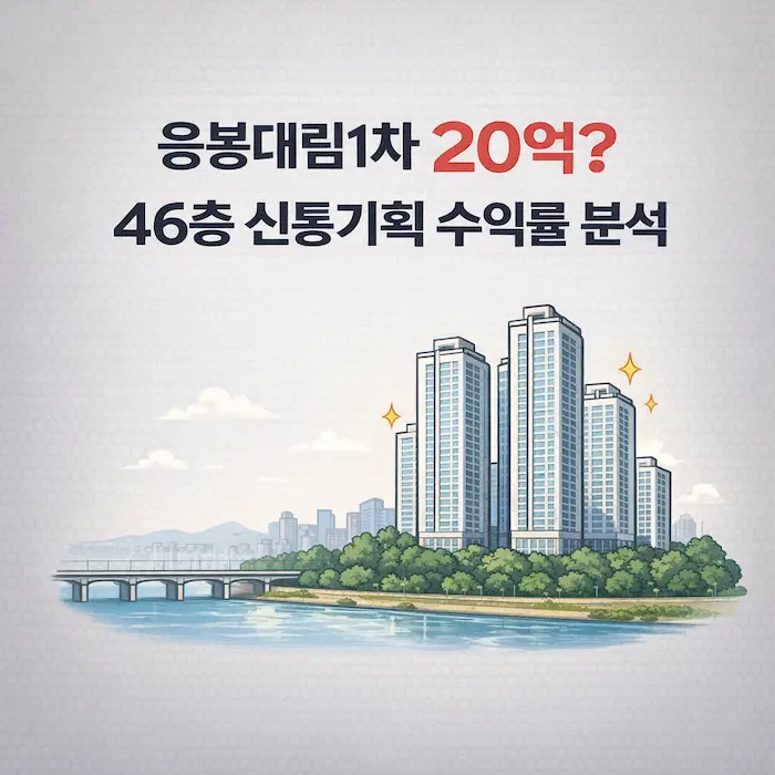 리모델링조합을 해산하고 신속통합기획 재건축을 추진중인 응봉동 대림1차 아파트 이미지
