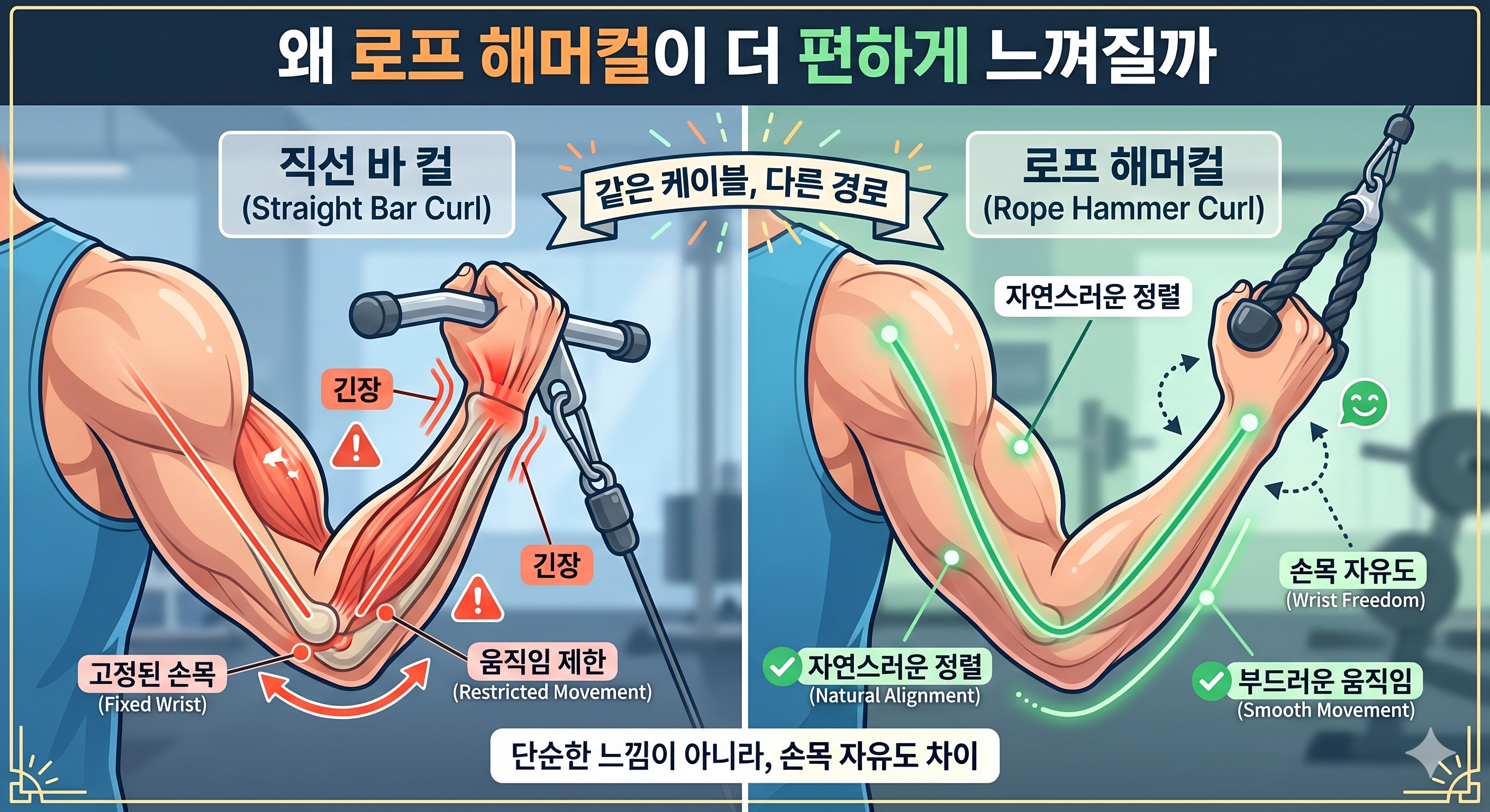 왜 로프 해머컬이 더 편하게 느껴질까