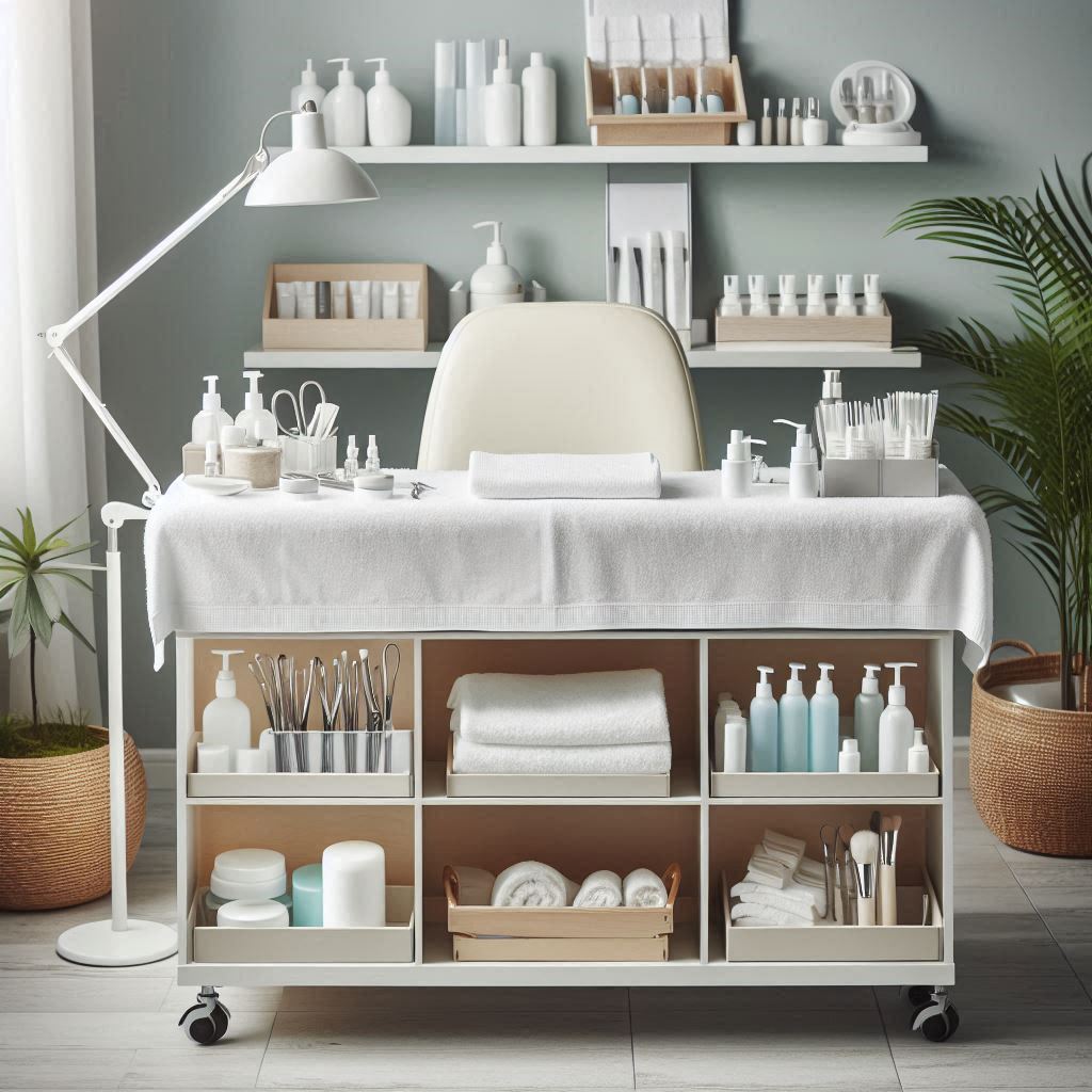 피부,체형관리 샵 배경