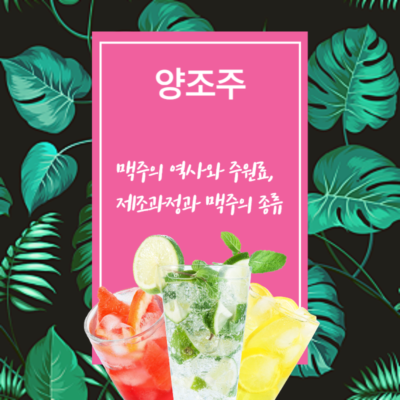 맥주의 역사와 주원료, 제조과정과 맥주의 종류
