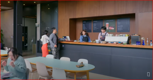 오늘도 지송합니다 촬영 카페