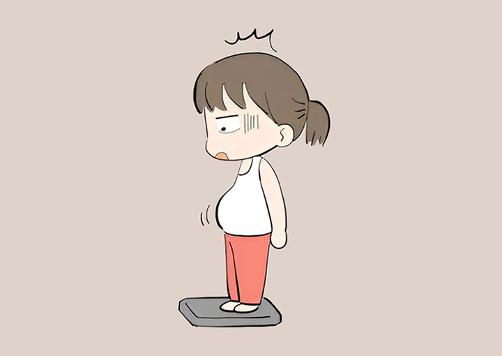 갑자기-체중이-증가한-여성