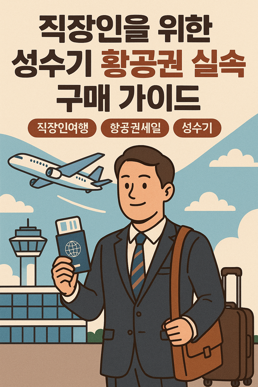 직장인을 위한 성수기 항공권 실속 구매 가이드 관련 표지