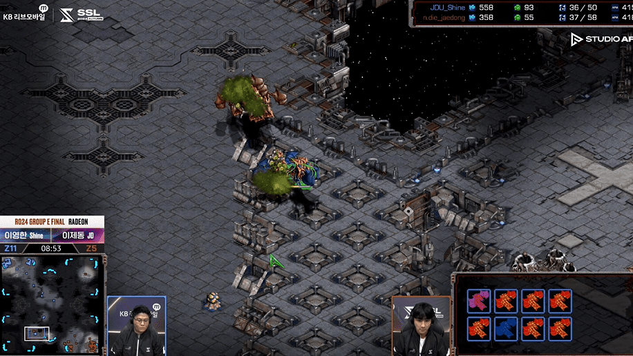 SSL 스타리그 24강 E조 최종전 뮤탈공방1