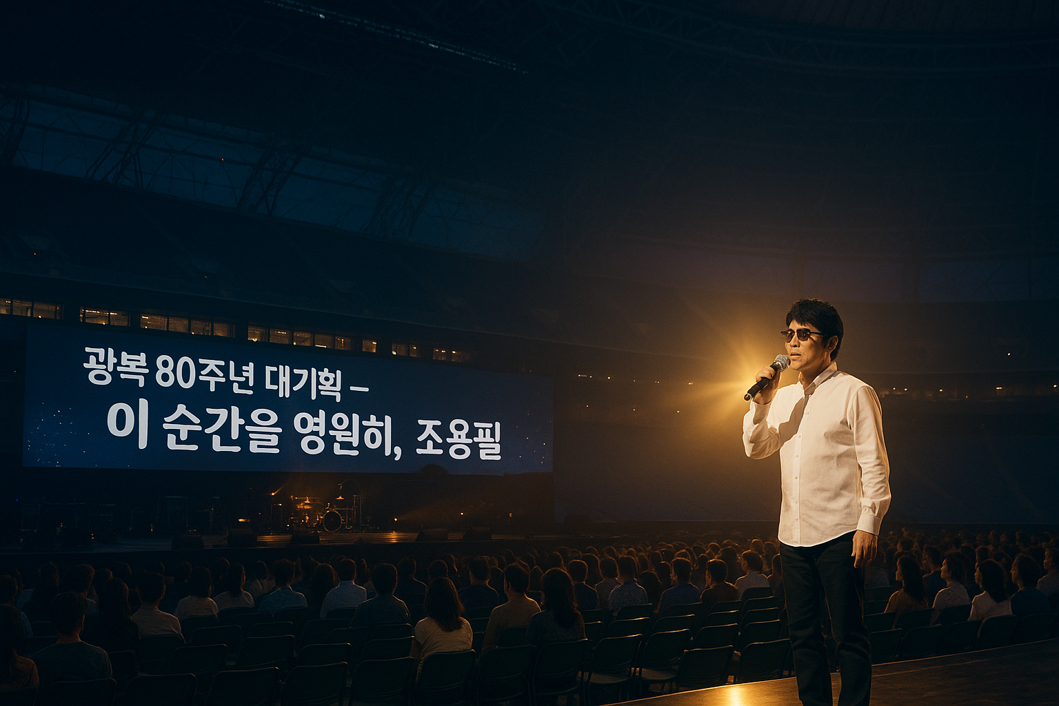 가왕 조용필의 광복 80주년 기념 스카이돔 공연 예상도