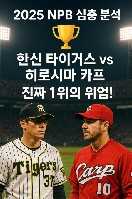 🏆 2025 NPB 심층 분석: 한신 타이거스 vs 히로시마 카프 – 진짜 1위의 위엄!
