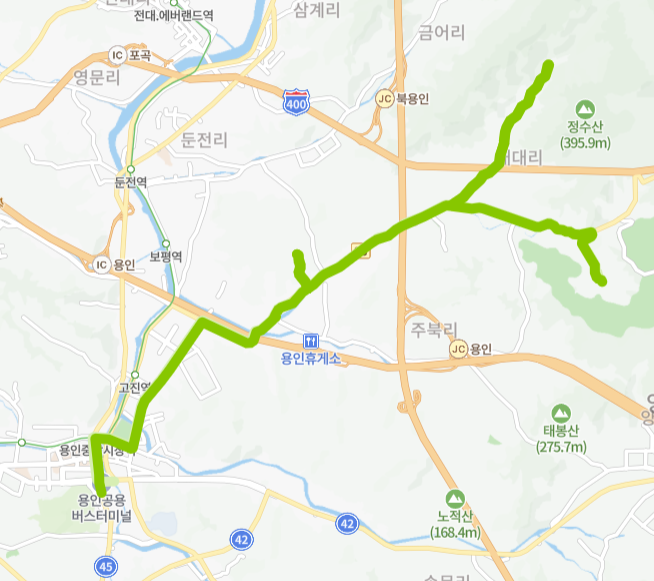 용인-82번-버스-노선-지도