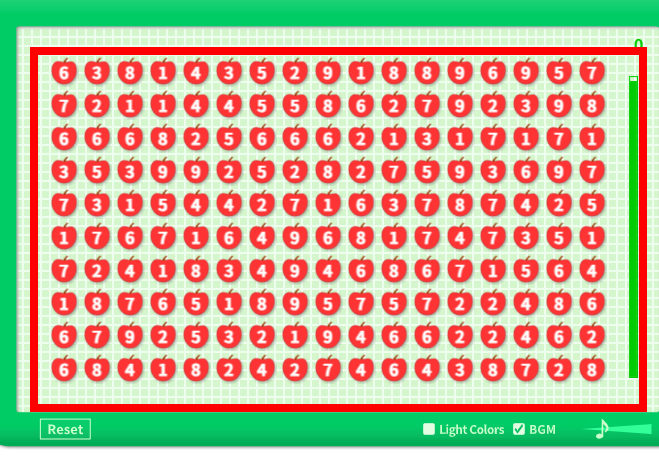 사과 숫자 게임 사이트 소개