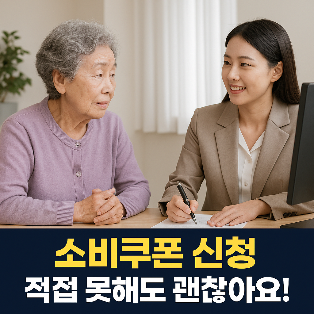 2025년 민생소비쿠폰, 직접 신청 어려운 경우