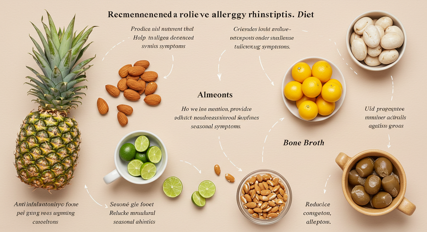 계절성 알레르기 비염 증상 완화 음식 추천