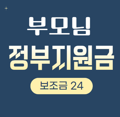 정부지원금신청-보조금 24