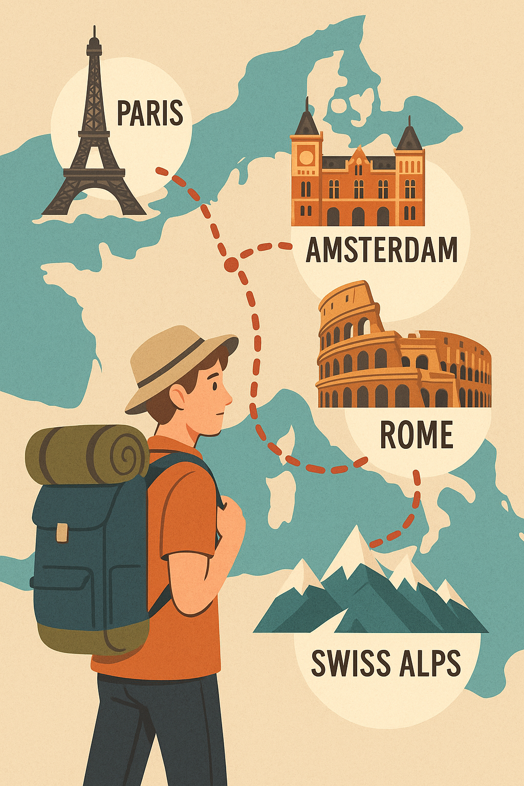 서유럽 배낭 여행자를 위한 추천 루트 안내