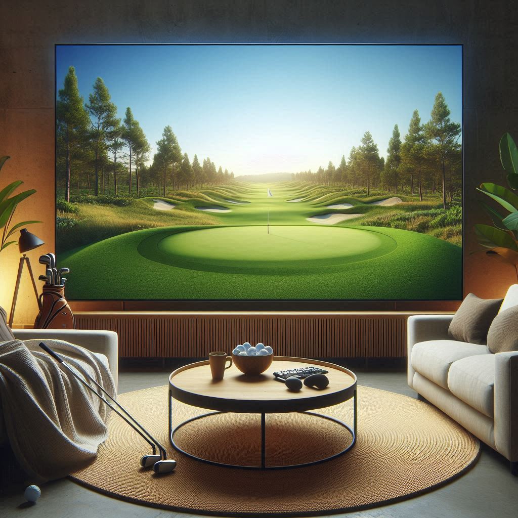 스크린골프장 배경