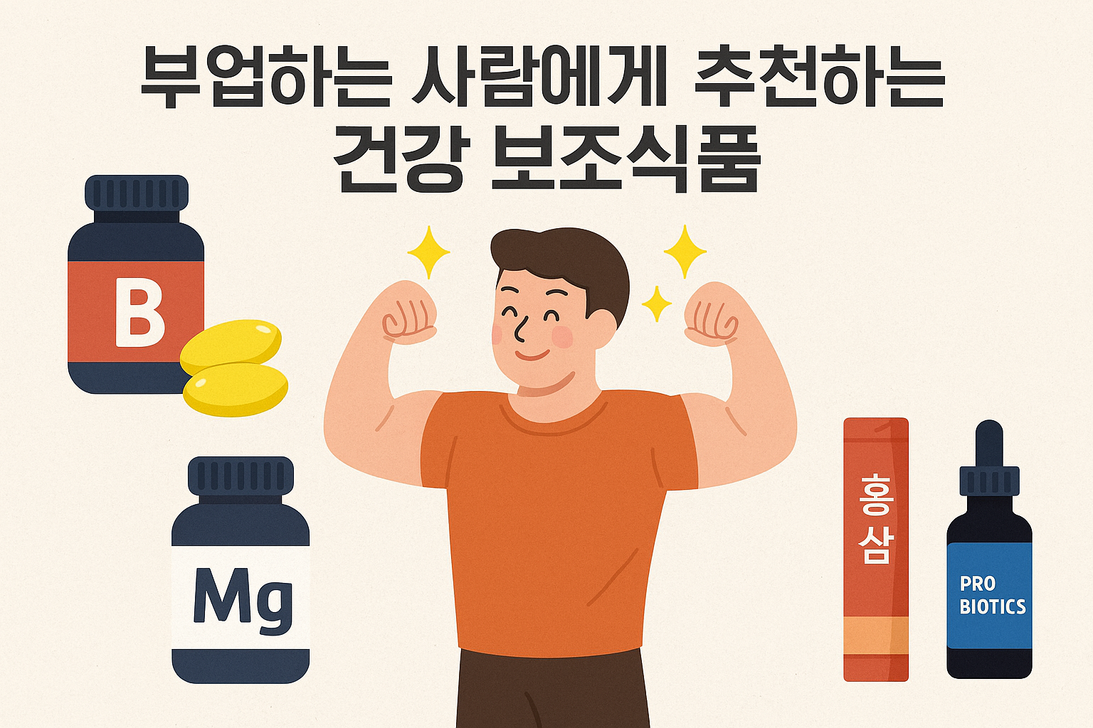 부업하는 사람에게 추천하는 건강 보조식품 썸네일 이미지