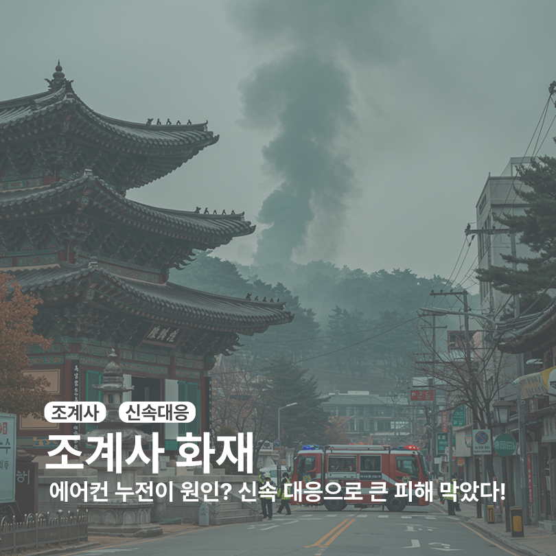 조계사 화재 - 신속 대응으로 큰 피해 막았다!