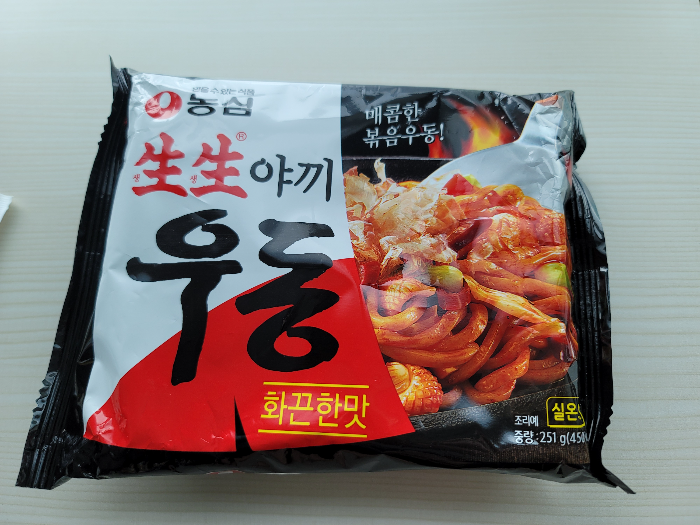 농심 생생야끼우동 화끈한맛