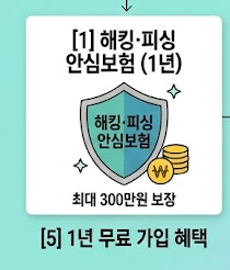 해킹 피싱 안심보험 사항