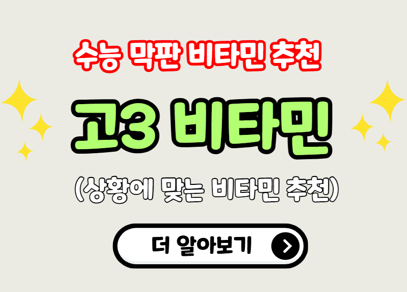 고3 비타민 추천