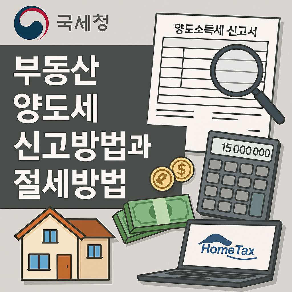 부동산 양도세 신고방법과 절세방법