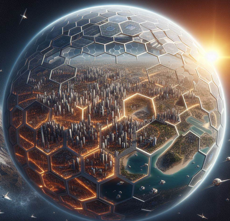 가상의 다이슨 스피어 공간