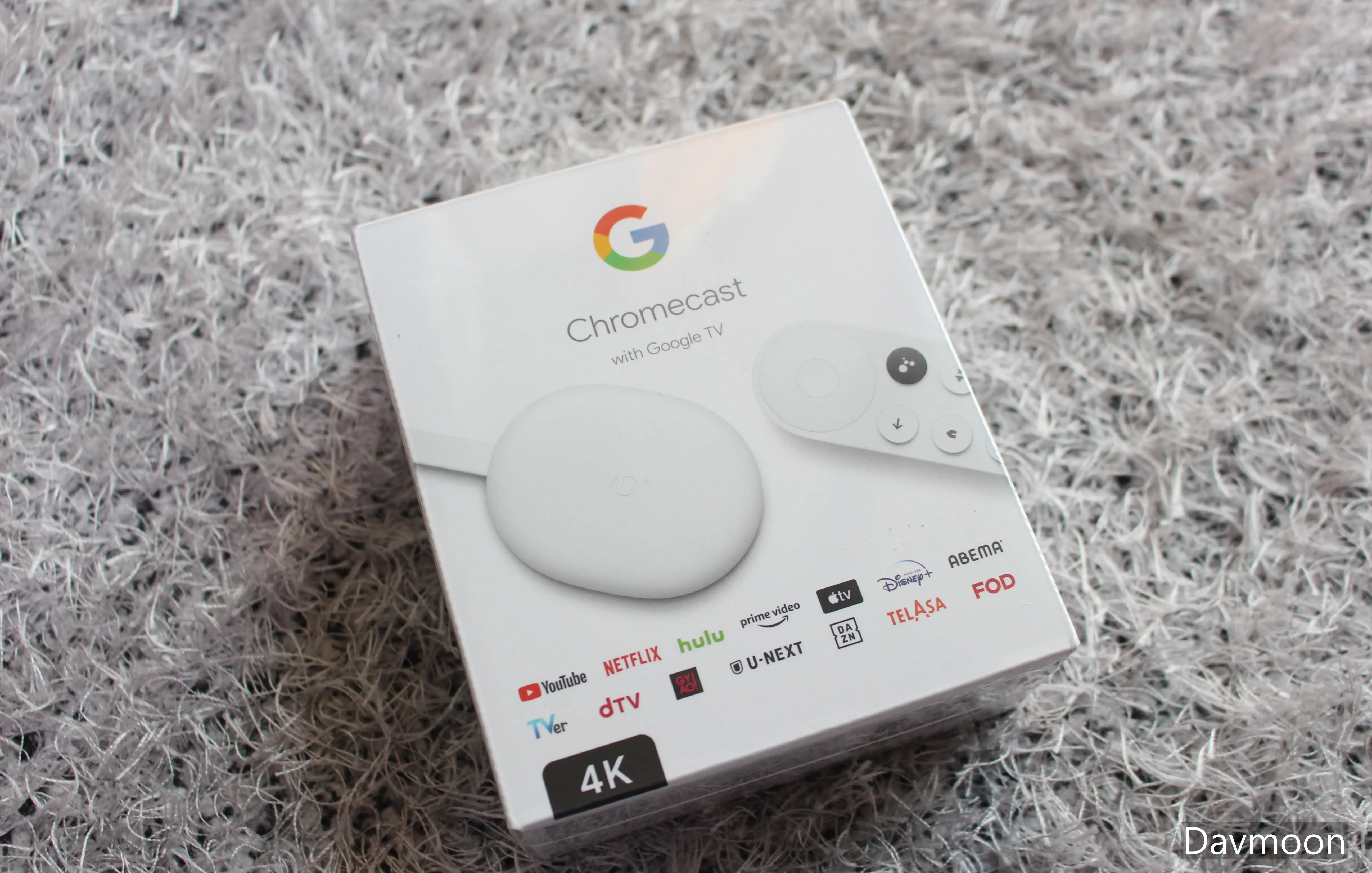 크롬캐스트4 제품 포장 전면