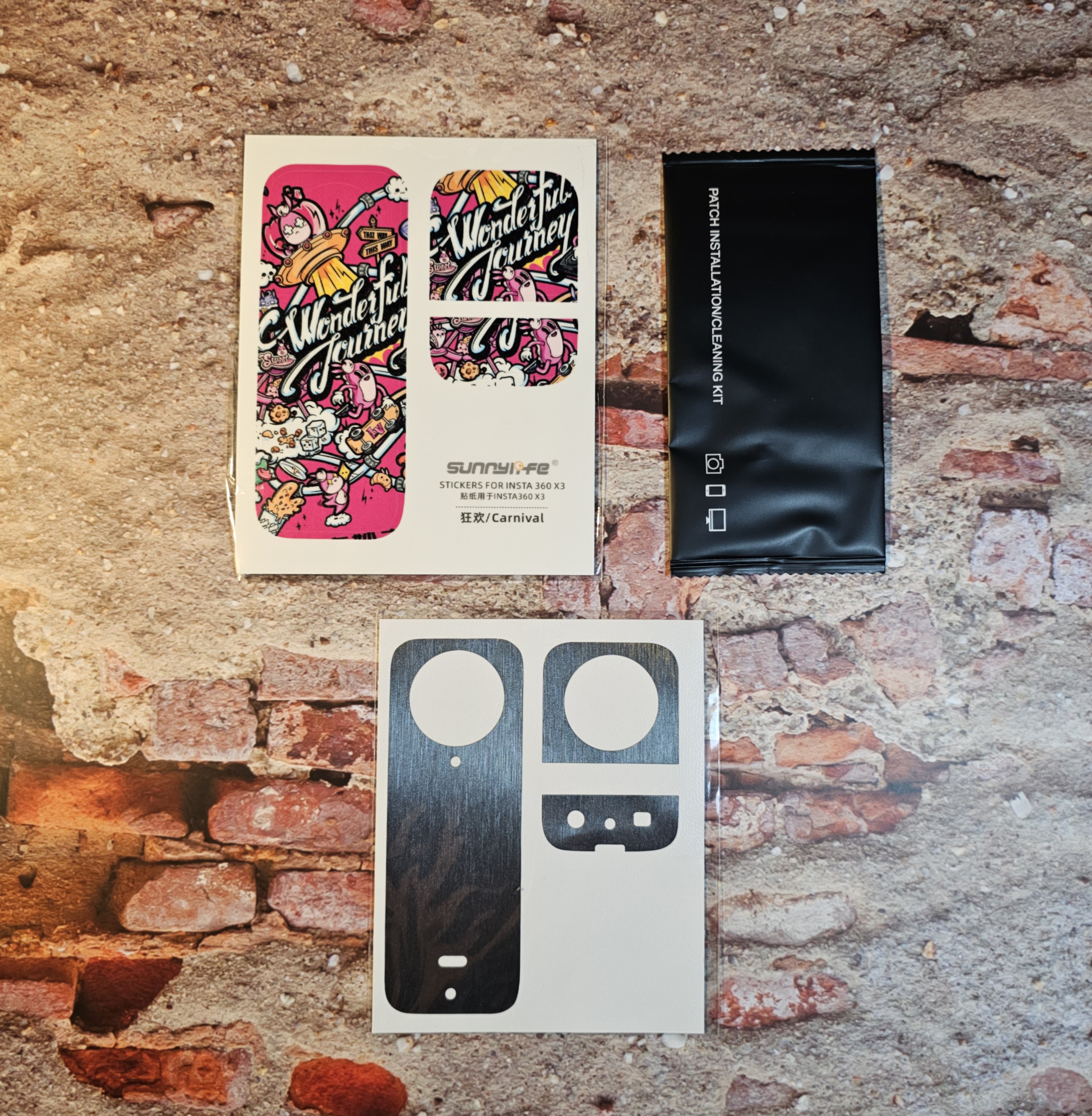 인스타360 X3 PVC 스티커 보호 필름 구성품