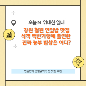 강원 철원 연잎밥 맛집 식객 백반기행에 출연한 진짜 농부 밥상은 어디?