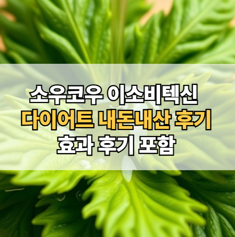 소우코우-이소비텍신-다이어트-내돈내산-효과-후기
