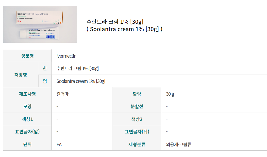 안면홍조증 치료연고