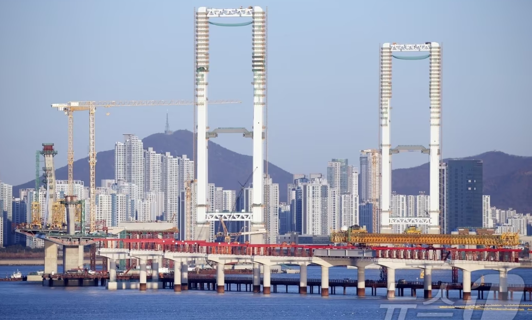 제3연륙교 공사모습