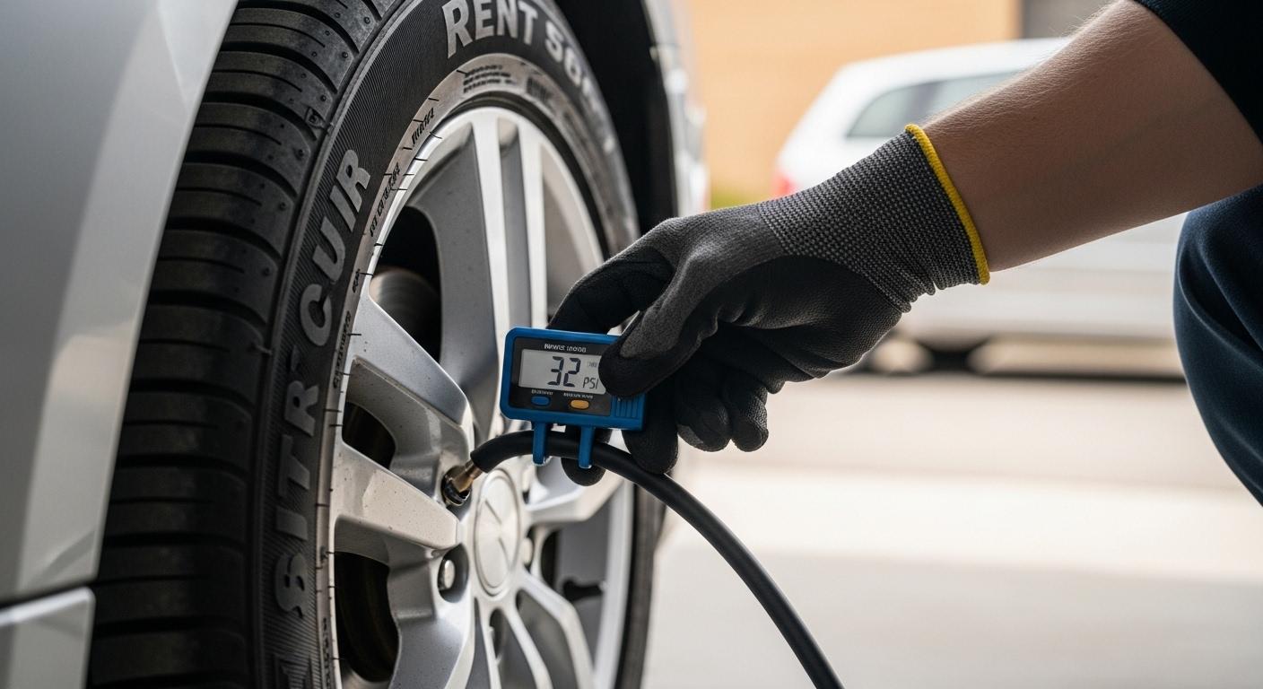 자동차 타이어 공기압