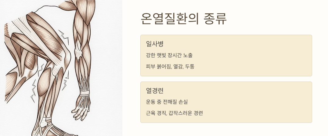 온열질환의 종류